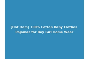 [Hot Item] 100% Cotton Baby Clothes Pajamas for Boy Girl Home Wear