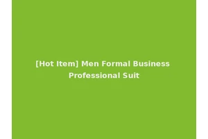 [Hot Item] Men Formal Business Professional Suit