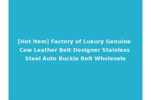 [Hot Item] Factory of Luxury Genuine Cow Leather Belt Designer Stainless Steel Auto Buckle Belt Wholesale