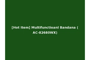 [Hot Item] Multifunctioanl Bandana (AC-82680WX)