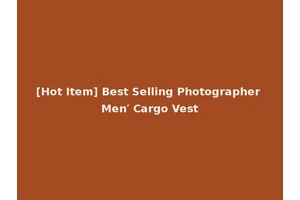 [Hot Item] Best Selling Photographer Men′ Cargo Vest