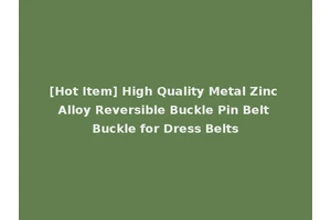 [Hot Item] High Quality Metal Zinc Alloy Reversible Buckle Pin Belt Buckle for Dress Belts