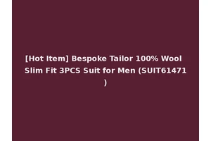 [Hot Item] Bespoke Tailor 100% Wool Slim Fit 3PCS Suit for Men (SUIT61471)