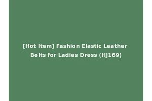 [Hot Item] Fashion Elastic Leather Belts for Ladies Dress (HJ169)