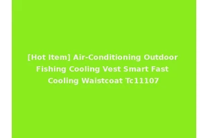 [Hot Item] Air-Conditioning Outdoor Fishing Cooling Vest Smart Fast Cooling Waistcoat Tc11107