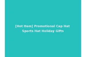 [Hot Item] Promotional Cap Hat Sports Hat Holiday Gifts
