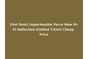 [Hot Item] Impermeable Perro New Hi-VI Reflective Knitted T-Shirt Cheap Price