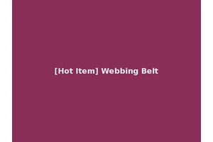 [Hot Item] Webbing Belt