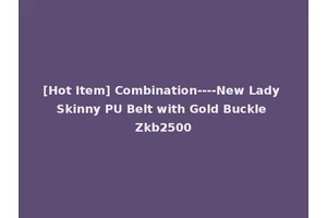 [Hot Item] Combination----New Lady Skinny PU Belt with Gold Buckle Zkb2500