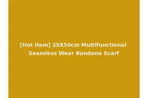 [Hot Item] 25X50cm Multifunctional Seamless Wear Bandana Scarf