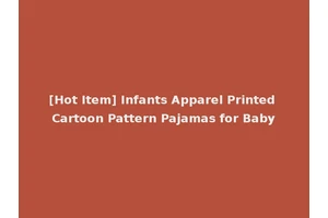 [Hot Item] Infants Apparel Printed Cartoon Pattern Pajamas for Baby
