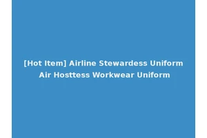 [Hot Item] Airline Stewardess Uniform Air Hosttess Workwear Uniform