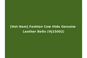 [Hot Item] Fashion Cow Hide Genuine Leather Belts (HJ15002)