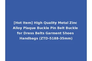 [Hot Item] High Quality Metal Zinc Alloy Plaque Buckle Pin Belt Buckle for Dress Belts Garment Shoes Handbags (ZTD-5188-35mm)