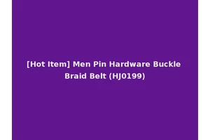 [Hot Item] Men Pin Hardware Buckle Braid Belt (HJ0199)