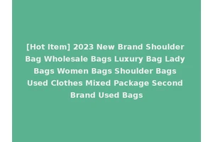 [Hot Item] 2023 New Brand Shoulder Bag Wholesale Bags Luxury Bag Lady Bags Women Bags Shoulder Bags Used Clothes Mixed Package Second Brand Used Bags