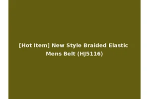 [Hot Item] New Style Braided Elastic Mens Belt (HJ5116)