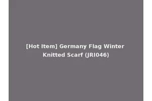 [Hot Item] Germany Flag Winter Knitted Scarf (JRI046)