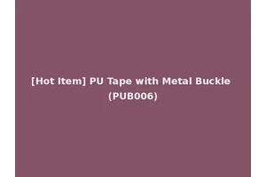 [Hot Item] PU Tape with Metal Buckle (PUB006)