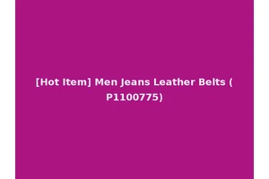 [Hot Item] Men Jeans Leather Belts (P1100775)
