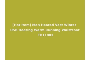 [Hot Item] Men Heated Vest Winter USB Heating Warm Running Waistcoat Th11082