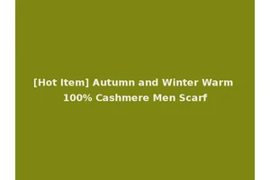 [Hot Item] Autumn and Winter Warm 100% Cashmere Men Scarf