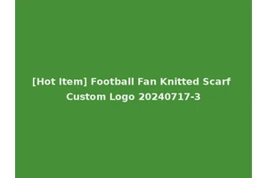[Hot Item] Football Fan Knitted Scarf Custom Logo 20240717-3
