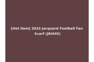 [Hot Item] 2023 Jacquard Football Fan Scarf (JRI045)