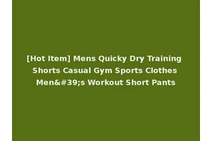 [Hot Item] Mens Quicky Dry Training Shorts Casual Gym Sports Clothes Men's Workout Short Pants