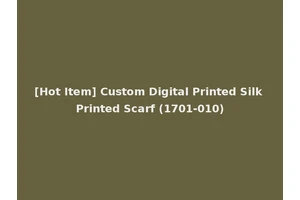 [Hot Item] Custom Digital Printed Silk Printed Scarf (1701-010)