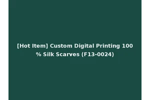 [Hot Item] Custom Digital Printing 100% Silk Scarves (F13-0024)