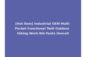 [Hot Item] Industrial OEM Multi Pocket Functional Twill Outdoor Hiking Work Bib Pants Overall