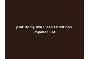 [Hot Item] Two Piece Christmas Pajamas Set