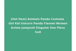 [Hot Item] Animals Panda Costume Girl Kid Unicorn Panda Flannel Women Anime Jumpsuit Disguise One Piece Suit