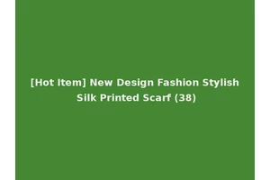 [Hot Item] New Design Fashion Stylish Silk Printed Scarf (38)