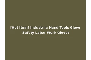 [Hot Item] Industrila Hand Tools Glove Safety Labor Work Gloves