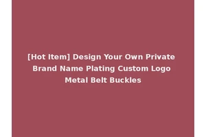 [Hot Item] Design Your Own Private Brand Name Plating Custom Logo Metal Belt Buckles