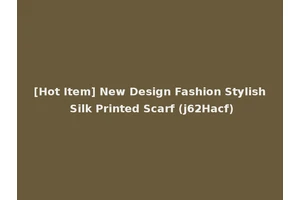 [Hot Item] New Design Fashion Stylish Silk Printed Scarf (j62Hacf)