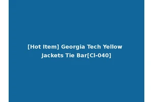 [Hot Item] Georgia Tech Yellow Jackets Tie Bar[Cl-040]