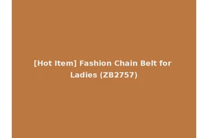 [Hot Item] Fashion Chain Belt for Ladies (ZB2757)