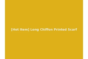 [Hot Item] Long Chiffon Printed Scarf
