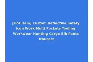 [Hot Item] Custom Reflective Safety Icon Work Multi Pockets Tooling Workwear Hunting Cargo Bib Pants Trousers