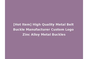[Hot Item] High Quality Metal Belt Buckle Manufacturer Custom Logo Zinc Alloy Metal Buckles