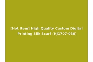 [Hot Item] High Quality Custom Digital Printing Silk Scarf (HJ1707-036)