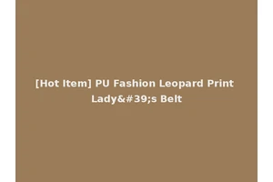 [Hot Item] PU Fashion Leopard Print Lady's Belt