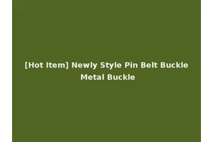 [Hot Item] Newly Style Pin Belt Buckle Metal Buckle
