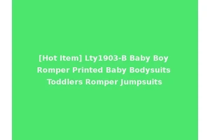[Hot Item] Lty1903-B Baby Boy Romper Printed Baby Bodysuits Toddlers Romper Jumpsuits