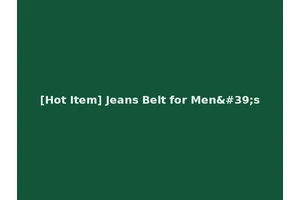 [Hot Item] Jeans Belt for Men's
