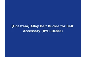 [Hot Item] Alloy Belt Buckle for Belt Accessory (BYH-10288)