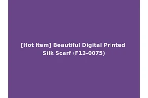 [Hot Item] Beautiful Digital Printed Silk Scarf (F13-0075)